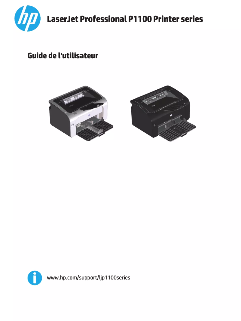 Page n°1 - Manuel utilisateur HP LaserJet Pro P1109