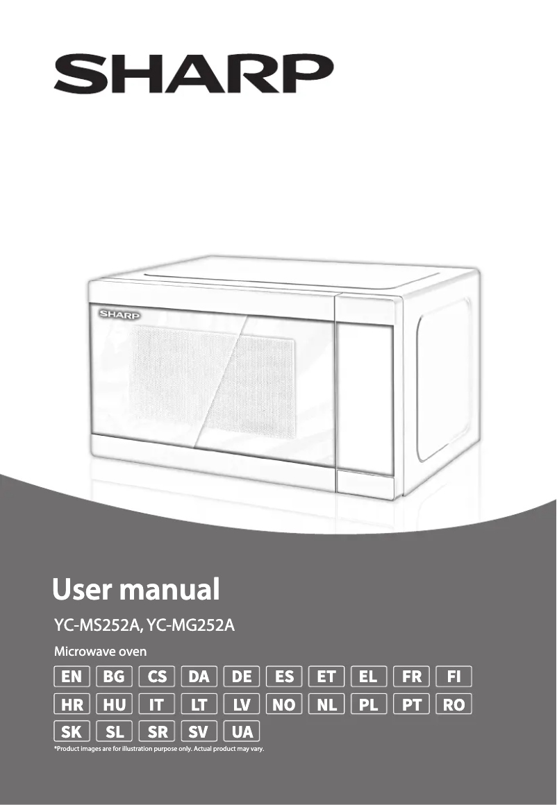 Page 1 de la notice Manuel utilisateur Sharp YC-MS252A