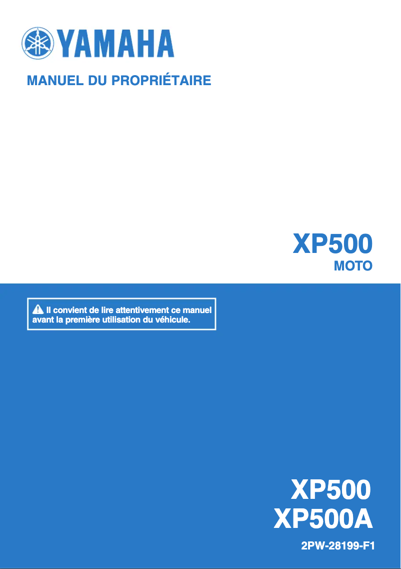 Page 1 de la notice Manuel utilisateur Yamaha TMAX (2016)