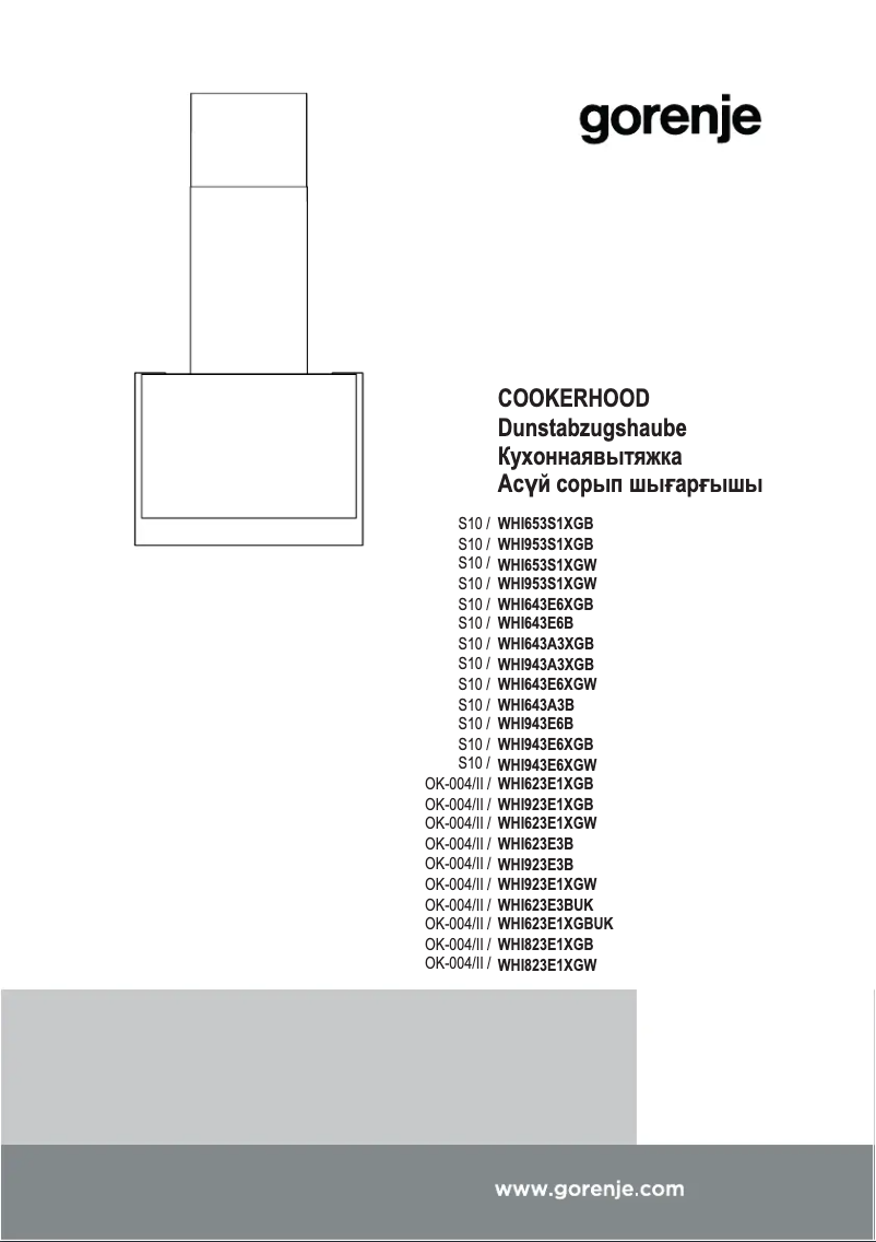 Page n°1 - Manuel utilisateur Gorenje WHI621E1XGBUK