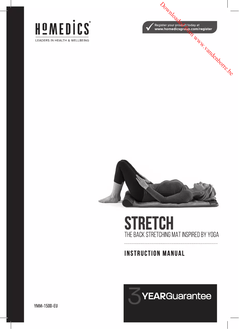 Page n°1 - Manuel utilisateur Homedics YMM-1500-EU