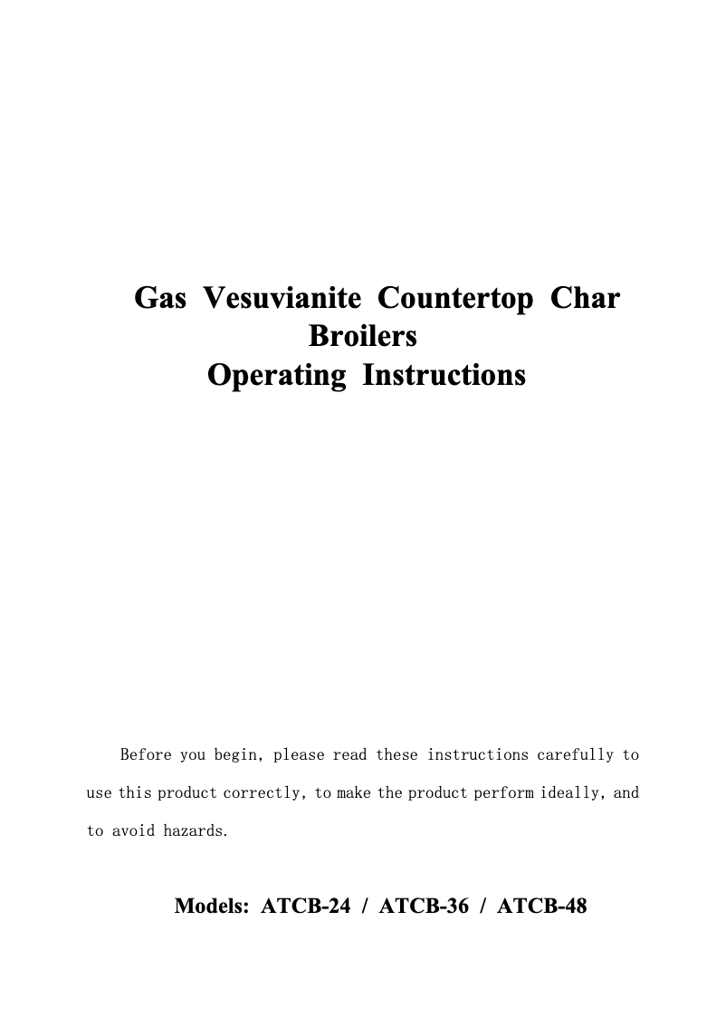 Página 1 del manual Manual de usuario Atosa ATCB-48