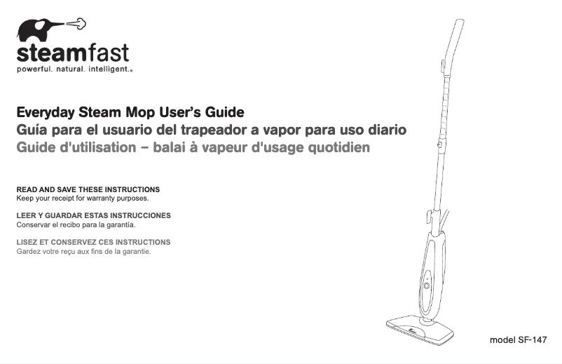 Page n°1 - Manuel utilisateur SteamFast SF-147
