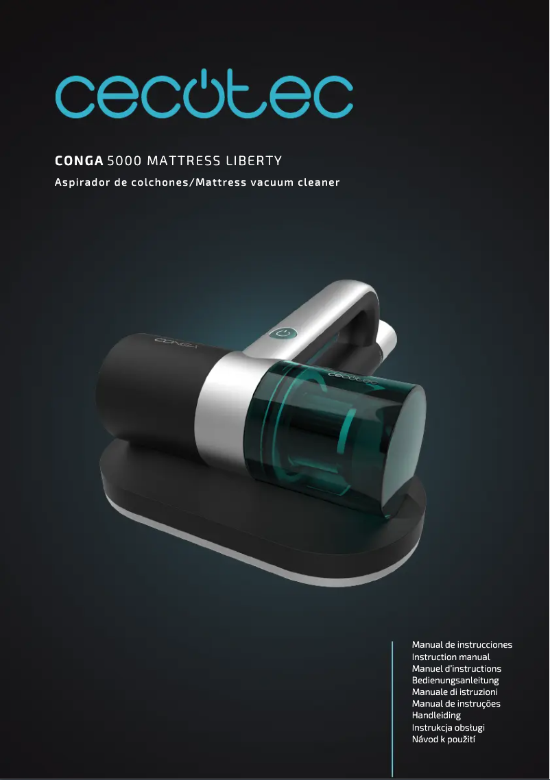 Page 1 de la notice Manuel utilisateur Cecotec Conga 5000 Mattress Liberty