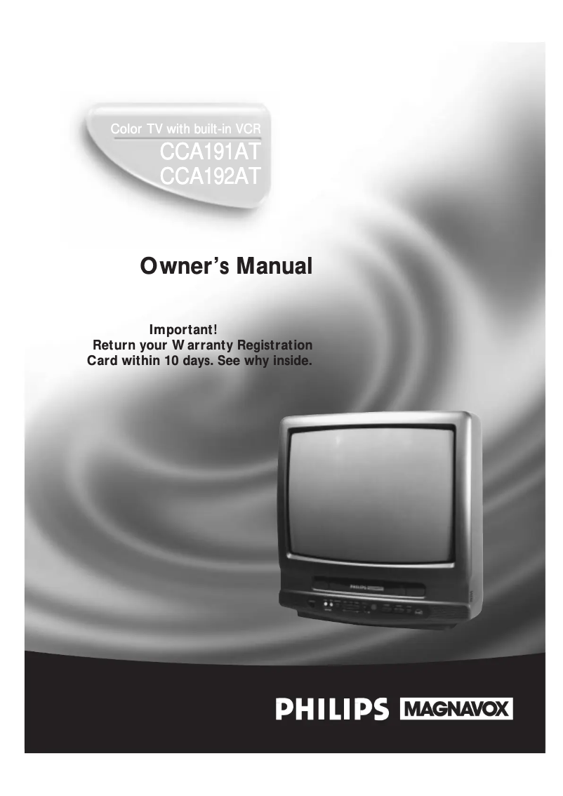 Page n°1 - Manuel utilisateur Philips CCA191AT