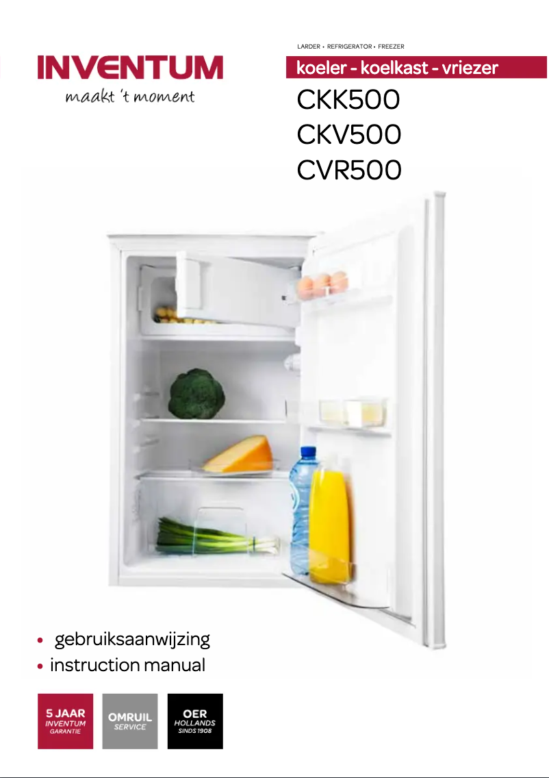 Page n°1 - Manuel utilisateur Inventum CVR500