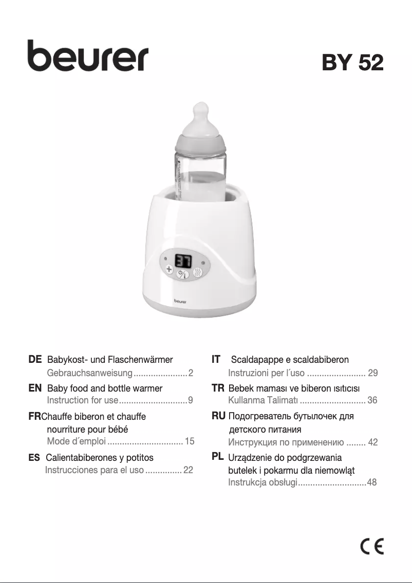 Image de la première page du manuel de l'appareil BY 52