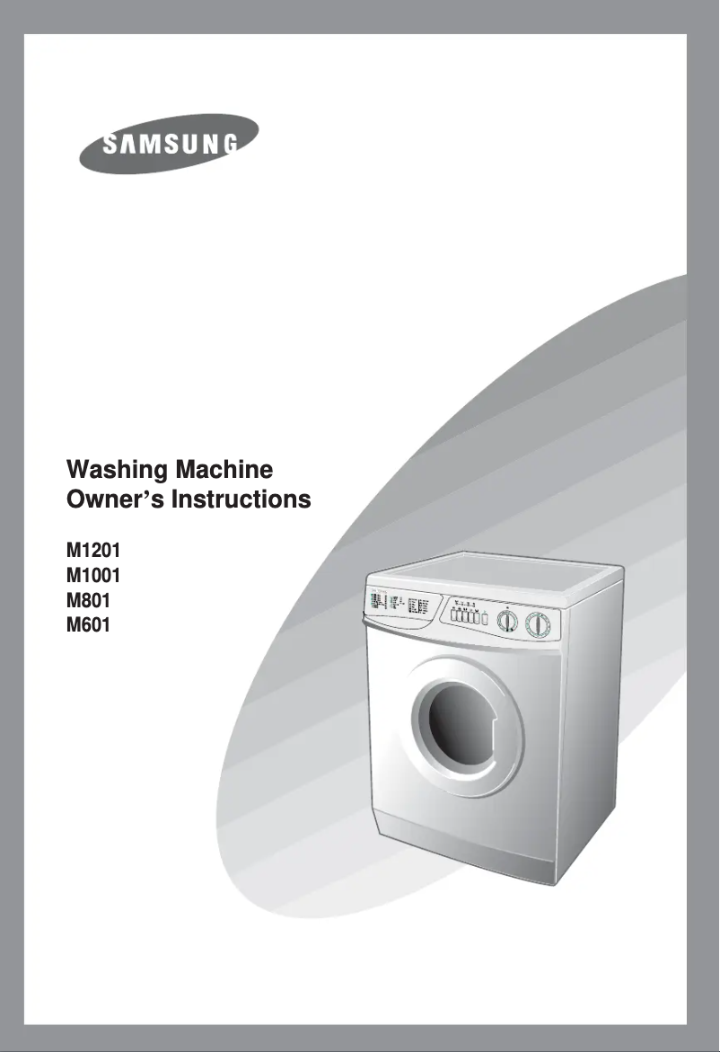 Image de la première page du manuel de l'appareil M801