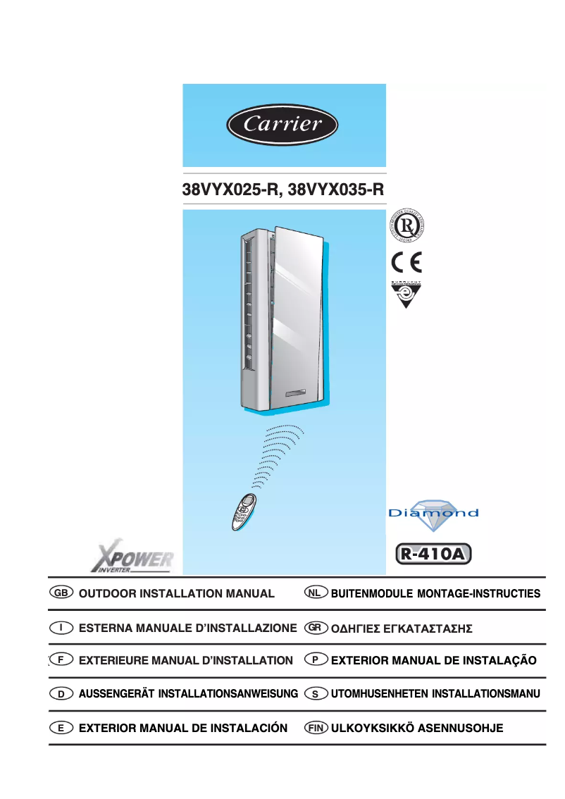 Página 1 del manual Manual de usuario Carrier 42ADF025