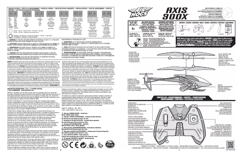 Page n°1 - Manuel utilisateur Spin Master Axis 300