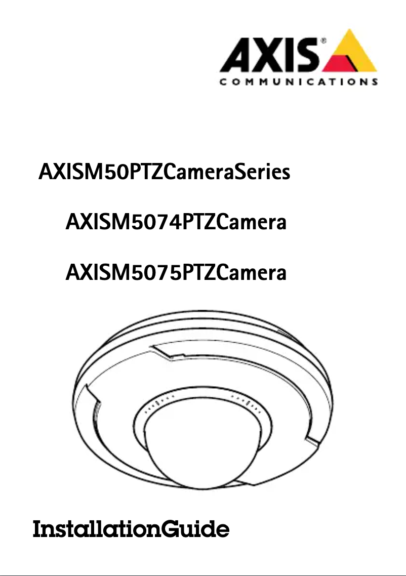 Page 1 de la notice Manuel utilisateur Axis M5075