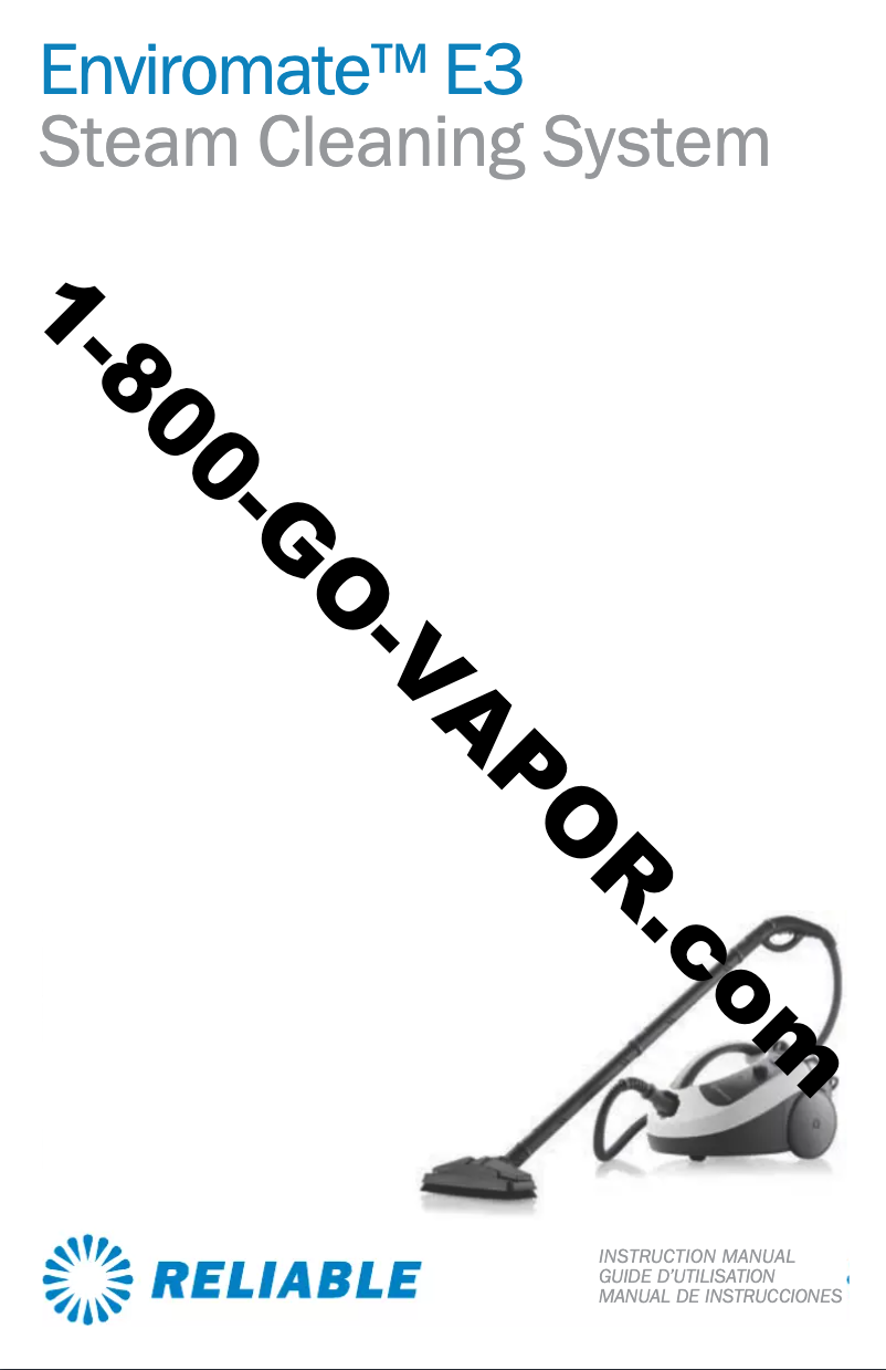 Página 1 del manual Manual de usuario Vapor Enviromate E3