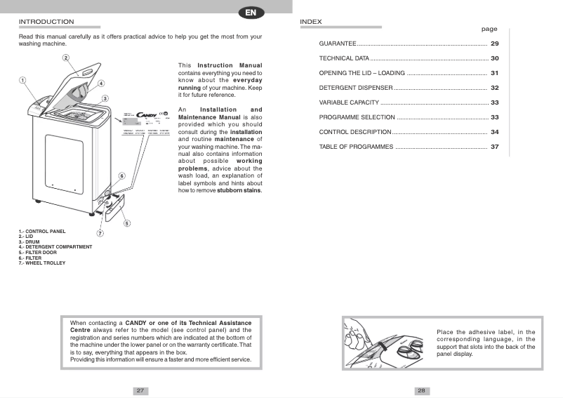 Image de la première page du manuel de l'appareil LB CTT75T ES
