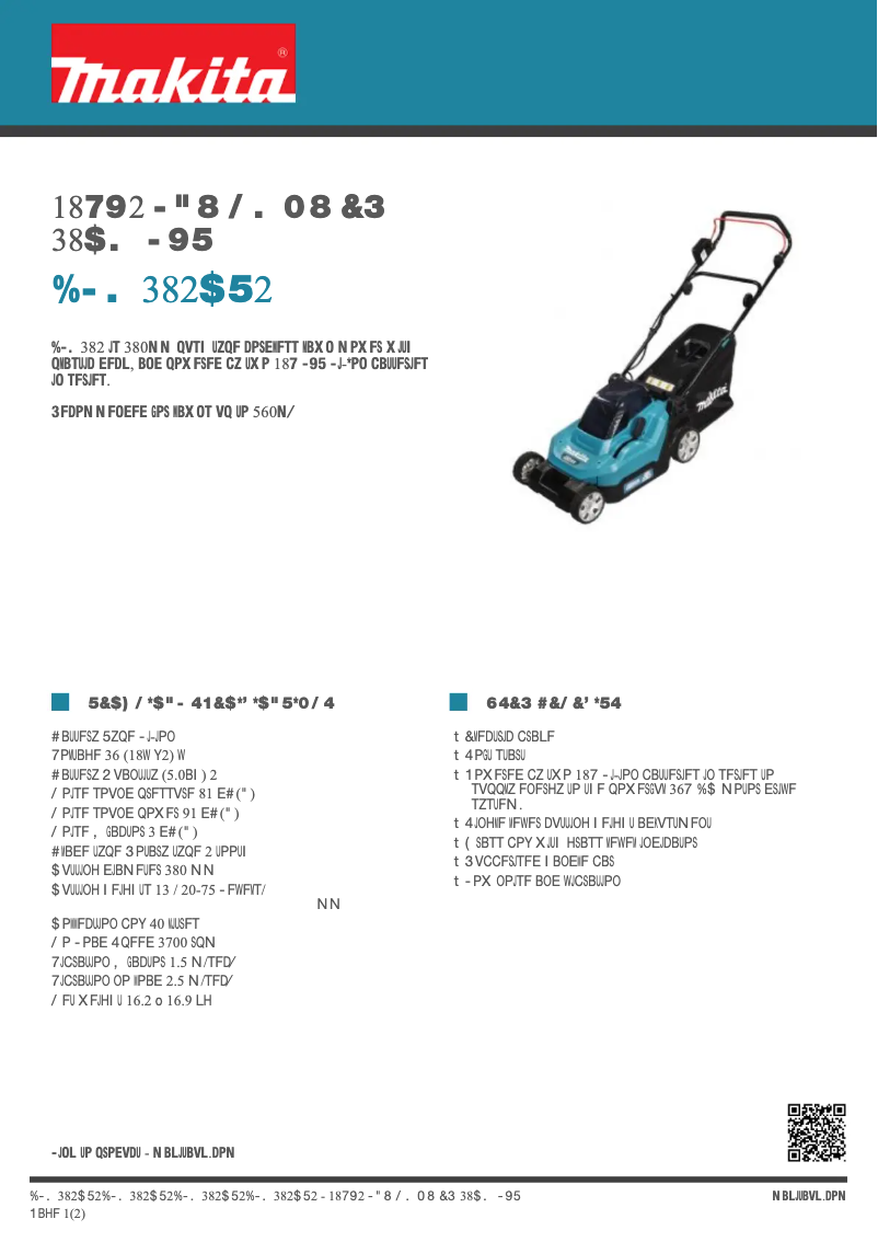 Image de la première page du manuel de l'appareil DLM382CT2