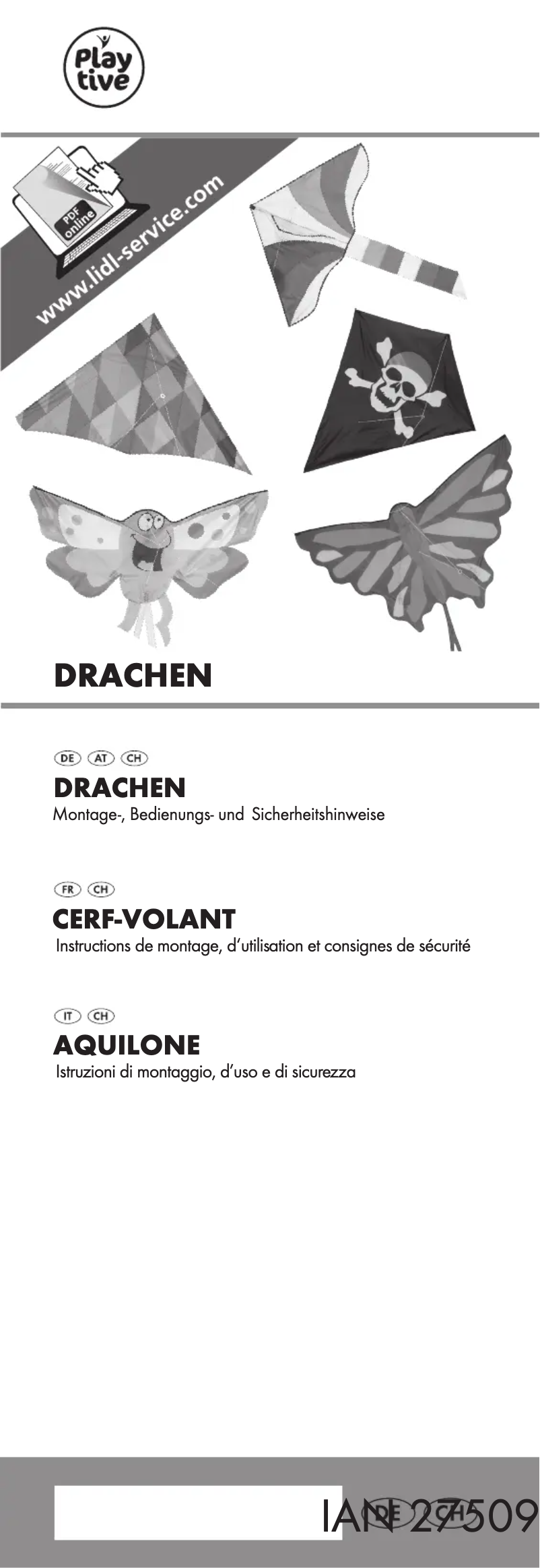 Page 1 de la notice Manuel utilisateur Playtive HG00653A