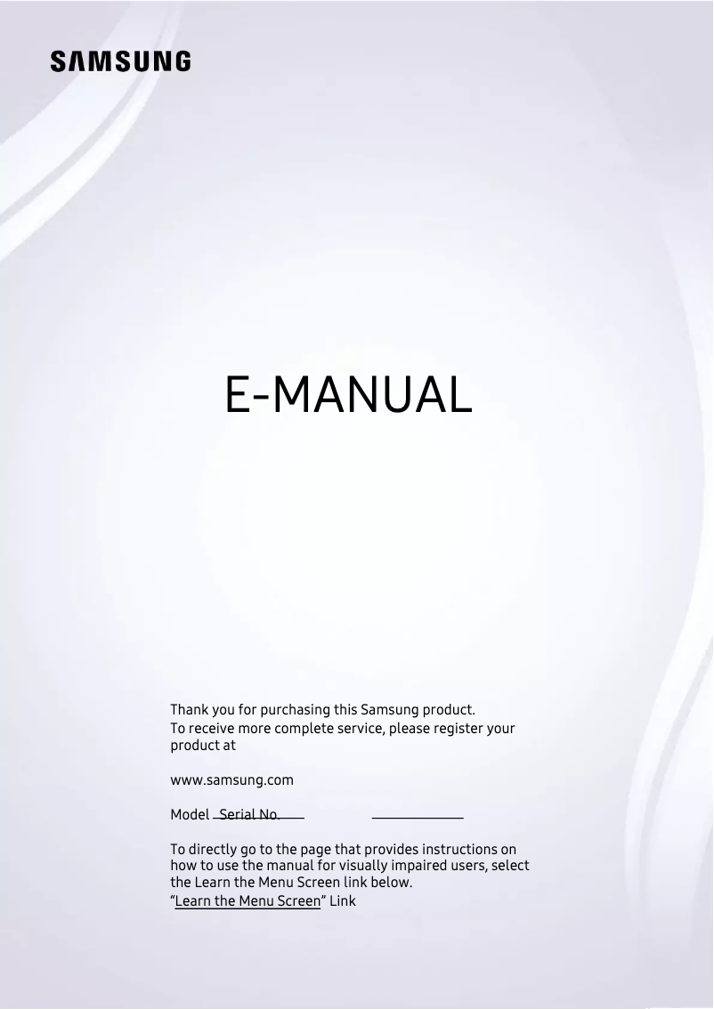 Página 1 del manual Manual de usuario Samsung UN43TU700PF