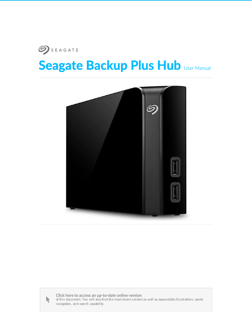 Página 1 del manual Manual de usuario Seagate Backup Plus STEL12000400