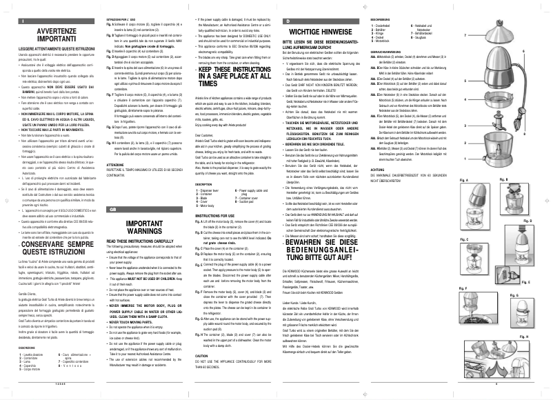 Page n°1 - Manuel utilisateur Ariete Gratì Turbo 0439