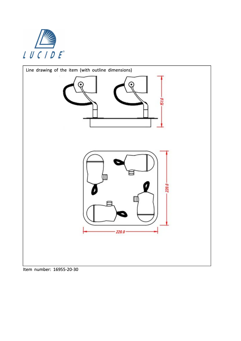 Page n°1 - Manuel utilisateur Lucide Samba 16955/20/30