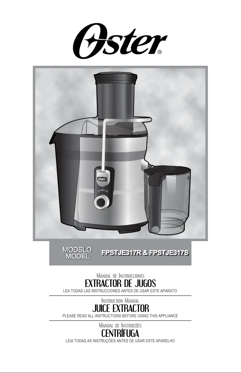 Page n°1 - Manuel utilisateur Oster FPSTJE317R013