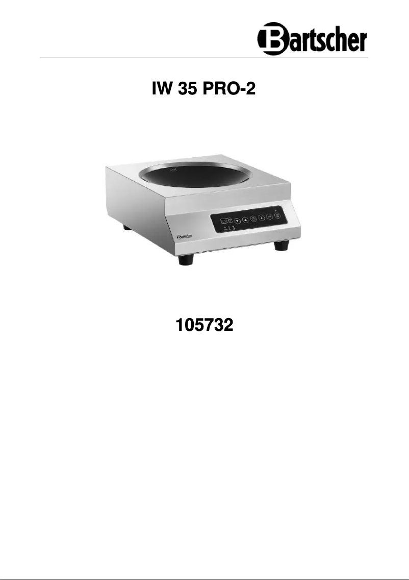 Página 1 del manual Manual de usuario Bartscher IW 35 PRO