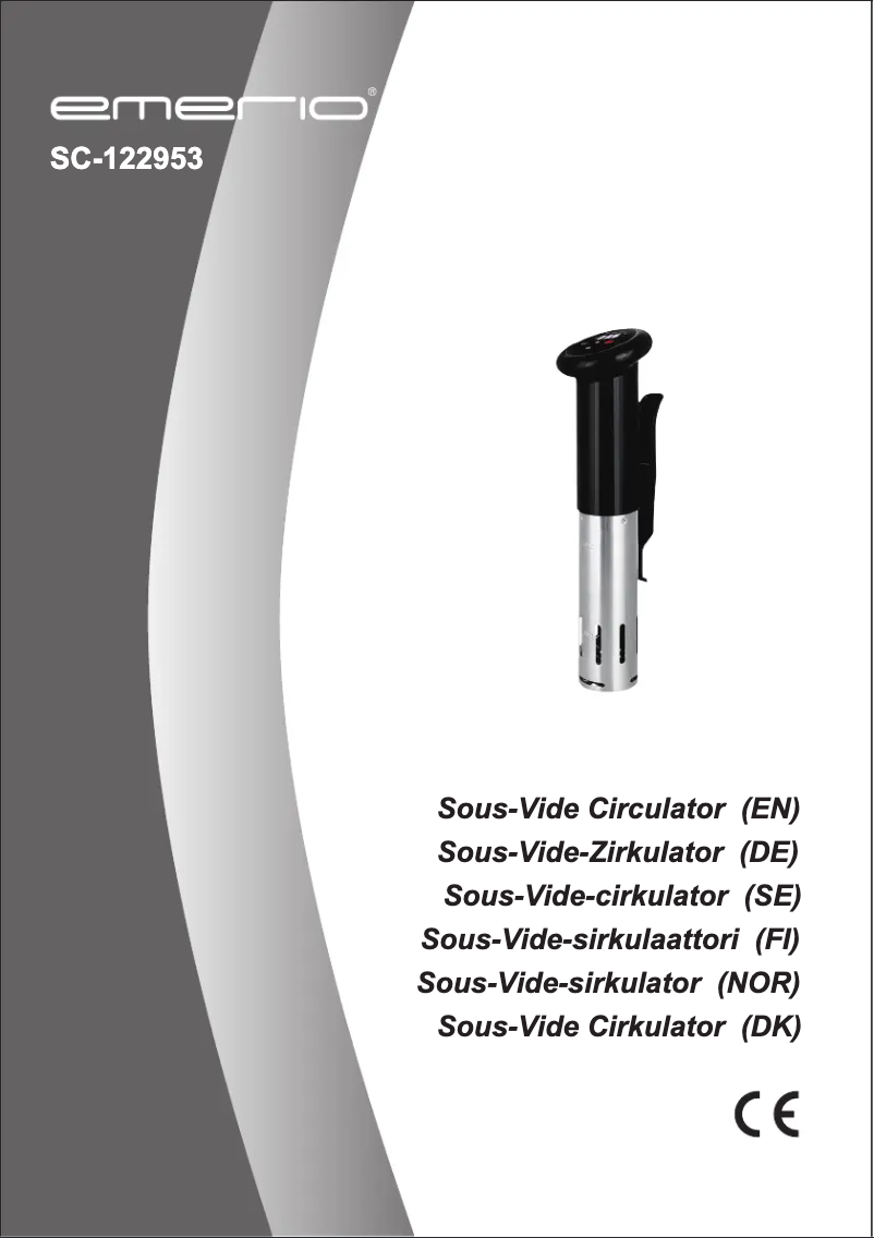 Page 1 de la notice Manuel utilisateur Emerio SC-122953