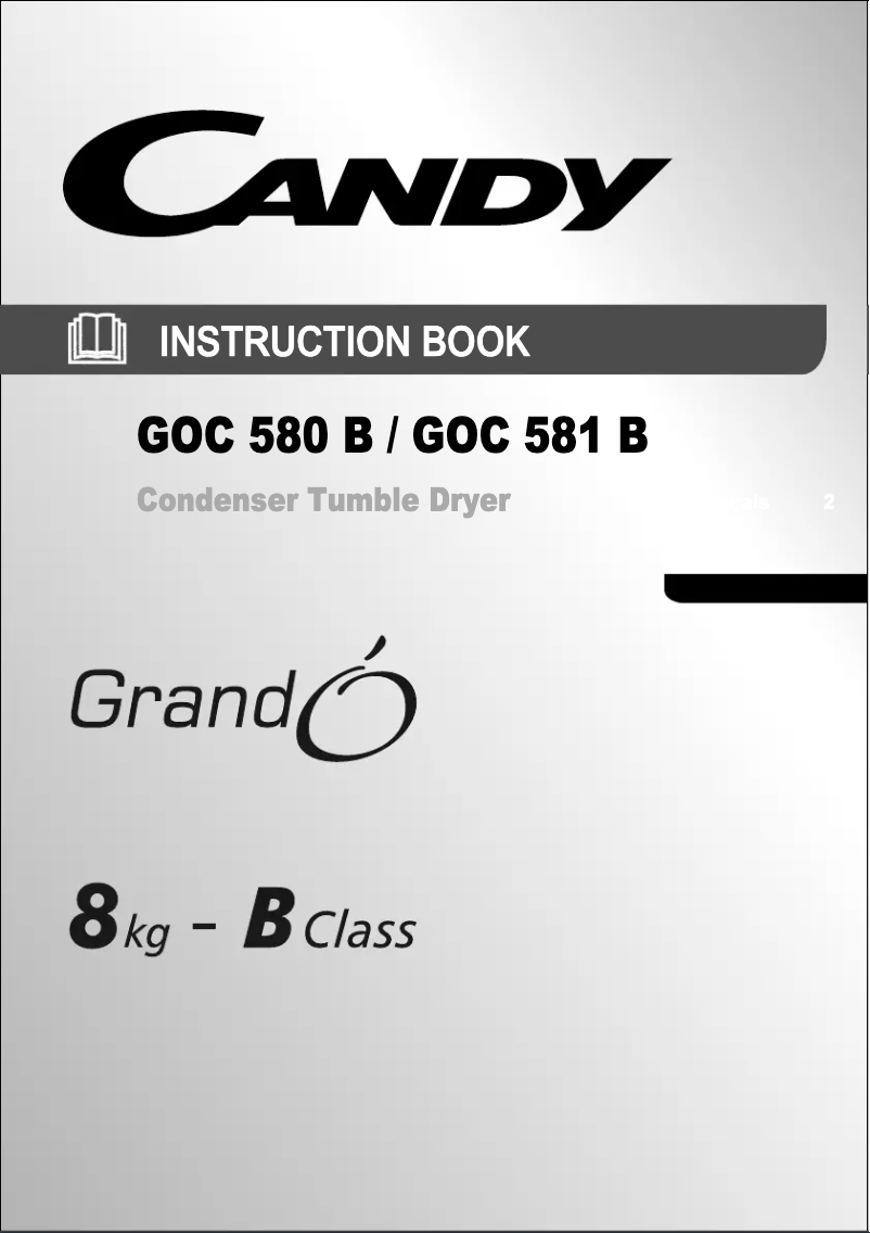 Page 1 de la notice Manuel utilisateur Candy GOC 580 B-S
