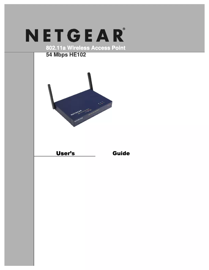 Image de la première page du manuel de l'appareil HE102