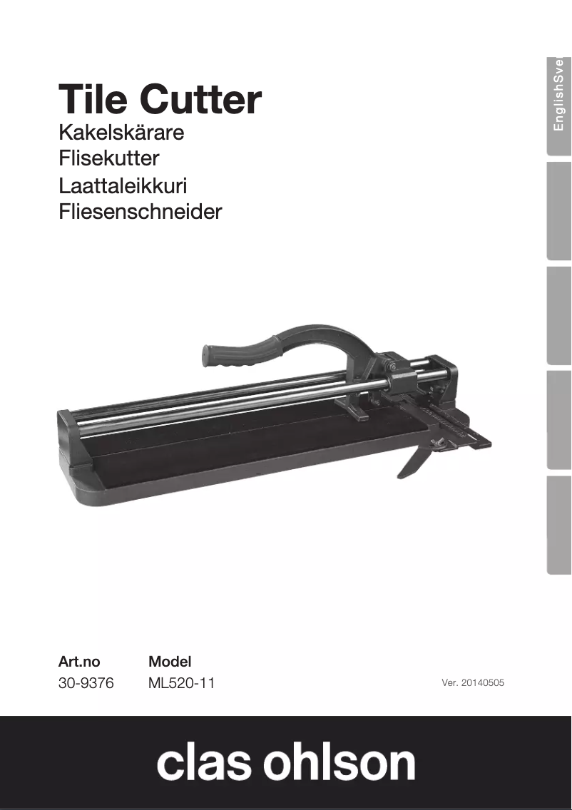 Image de la première page du manuel de l'appareil ML520-11