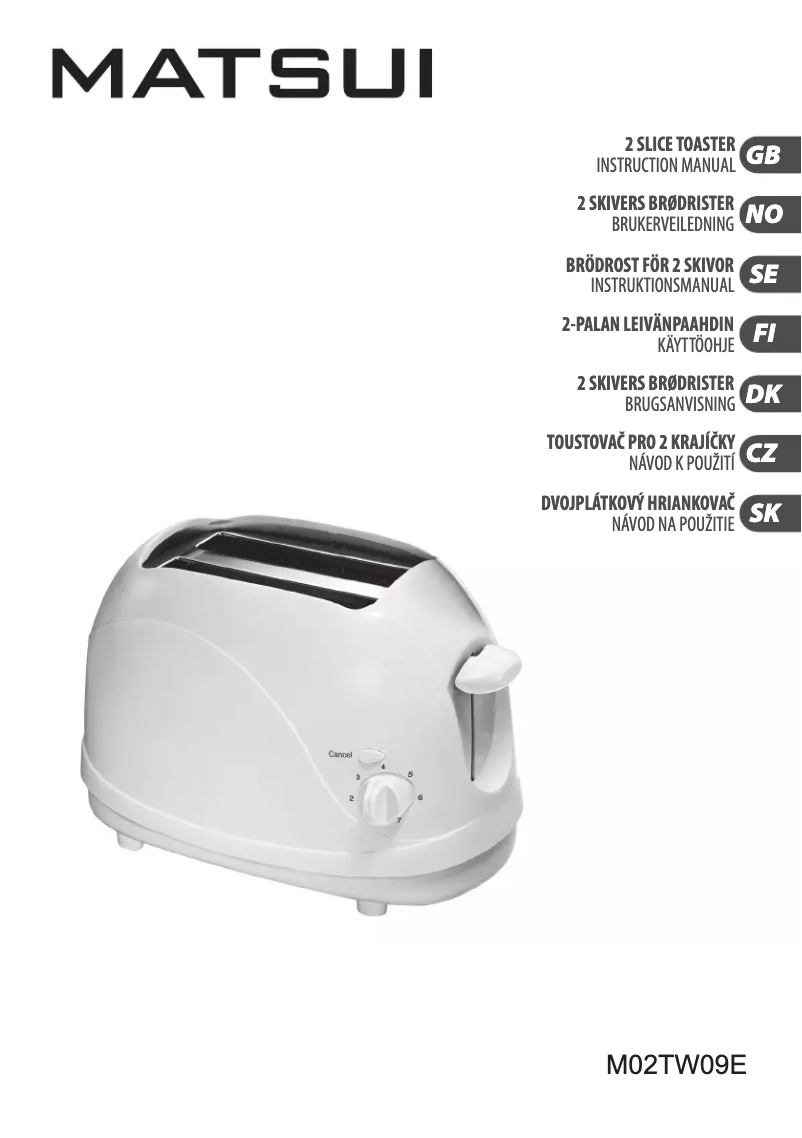 Página 1 del manual Manual de usuario Matsui M02TW09E