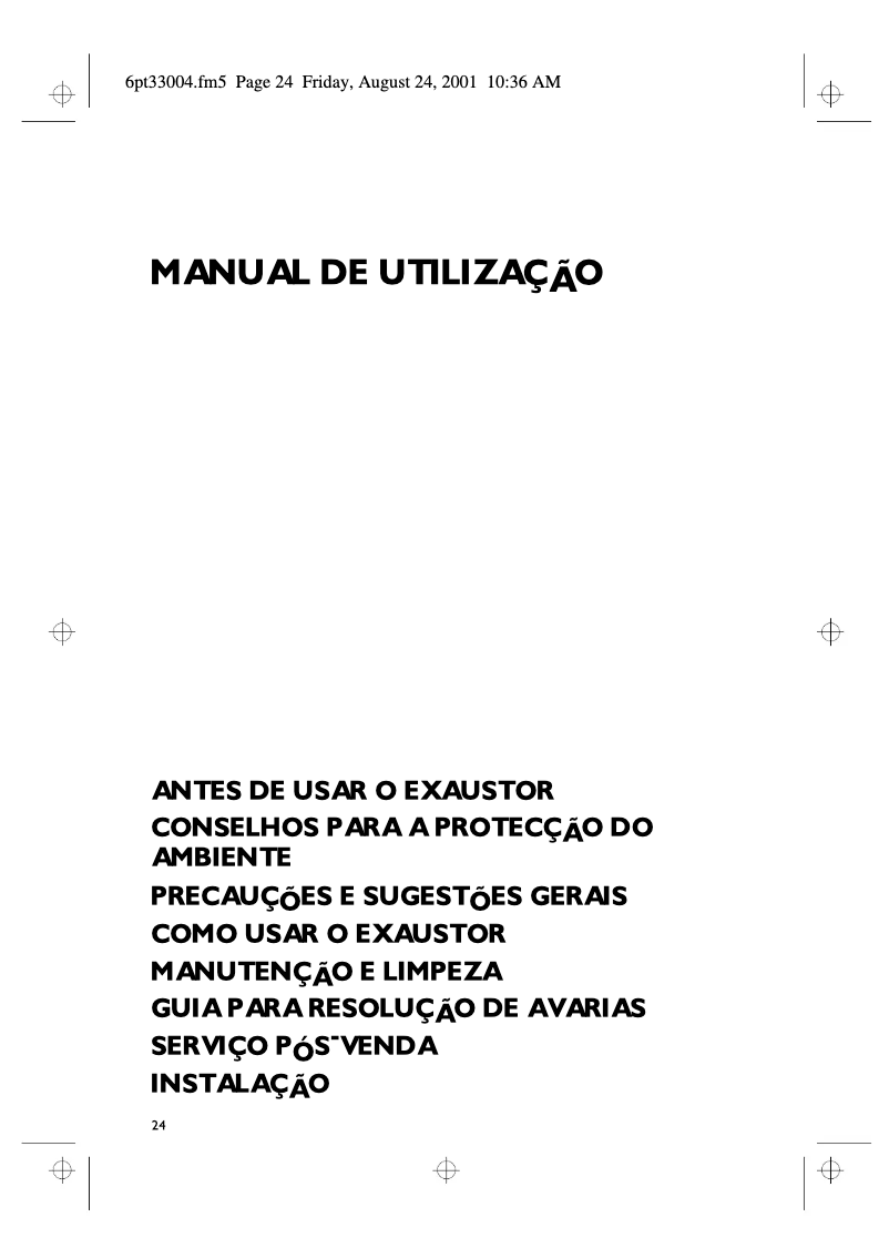 Page 1 de la notice Manuel utilisateur Whirlpool HOO 400 S