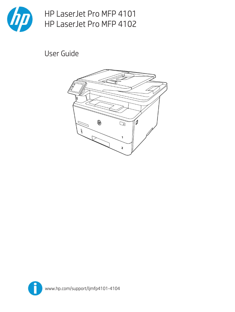 Page 1 de la notice Manuel utilisateur HP LaserJet Pro 4102dw