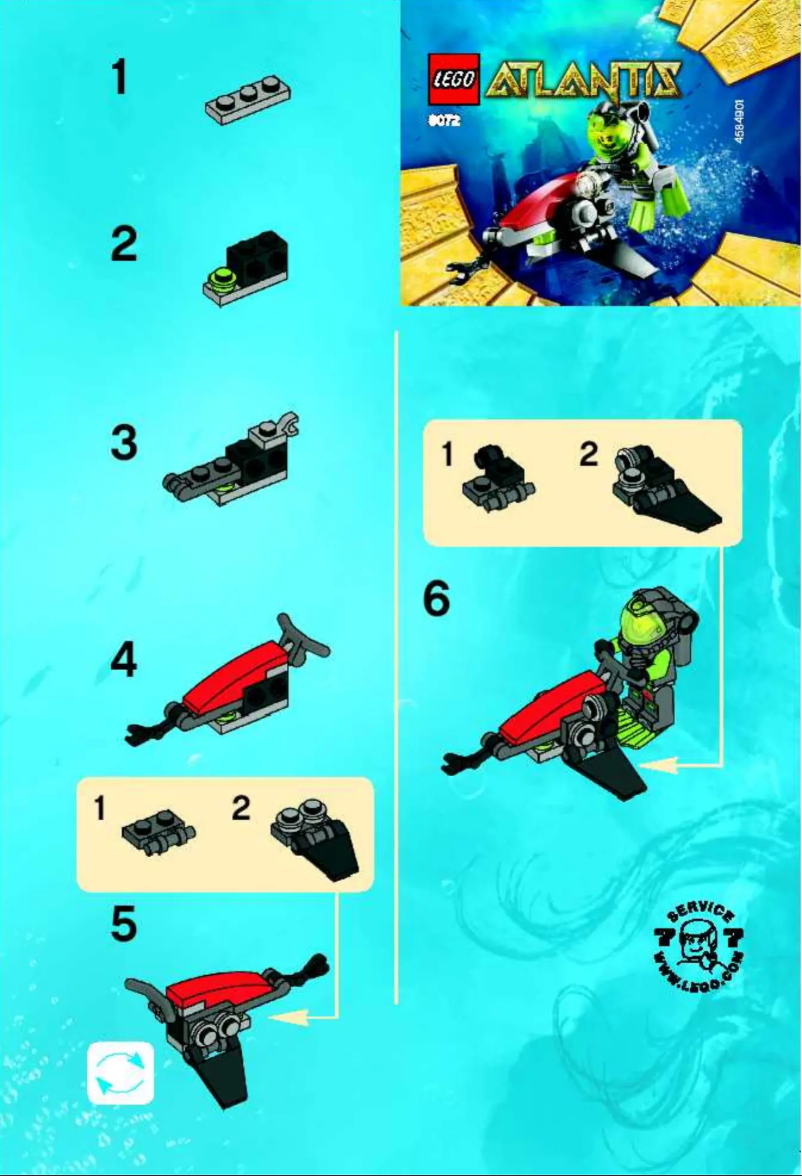 Page 1 de la notice Manuel utilisateur Lego Sea Jet