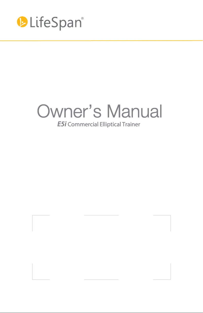 Página 1 del manual Manual de usuario LifeSpan E5i+