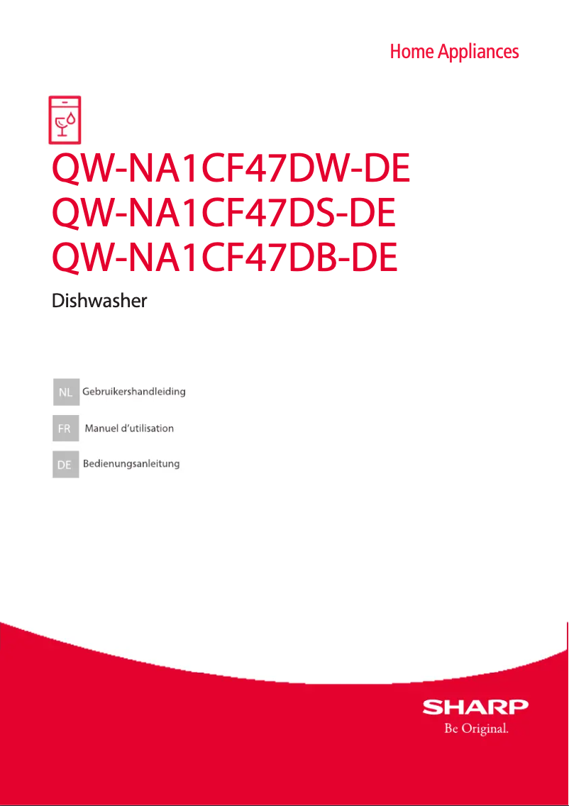 Page 1 de la notice Manuel utilisateur Sharp QW-NA1CF47DW-DE