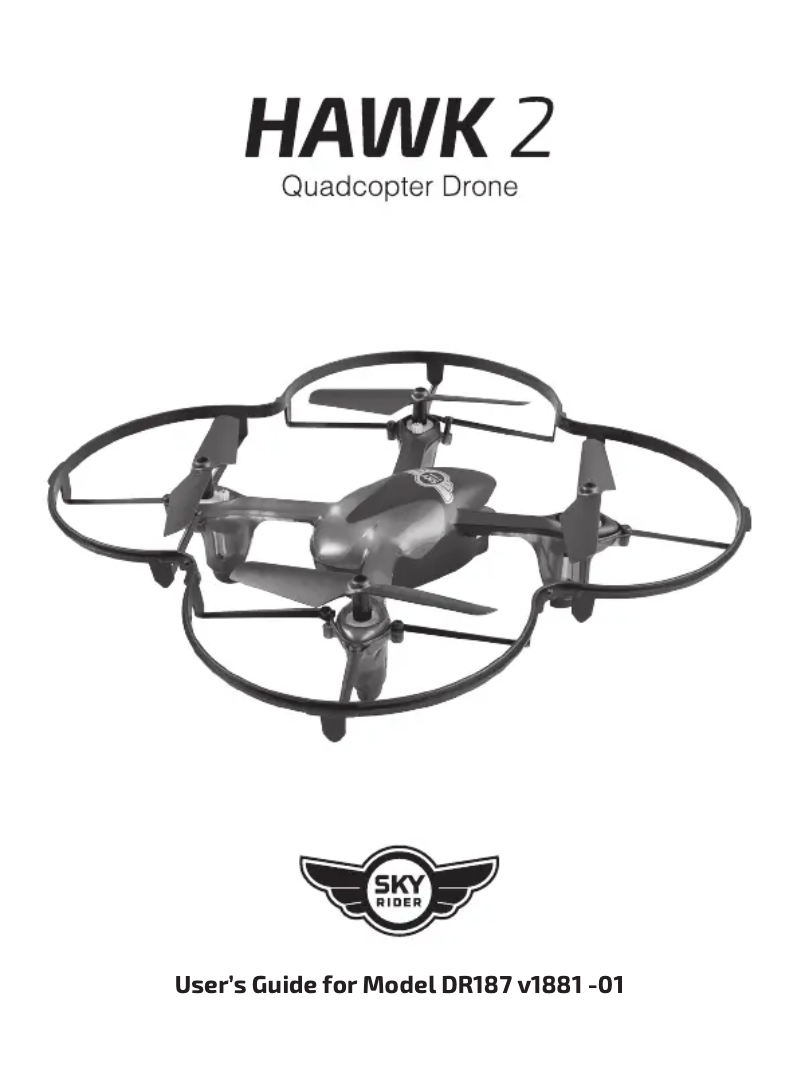 Page 1 de la notice Manuel utilisateur SkyRider Hawk 2