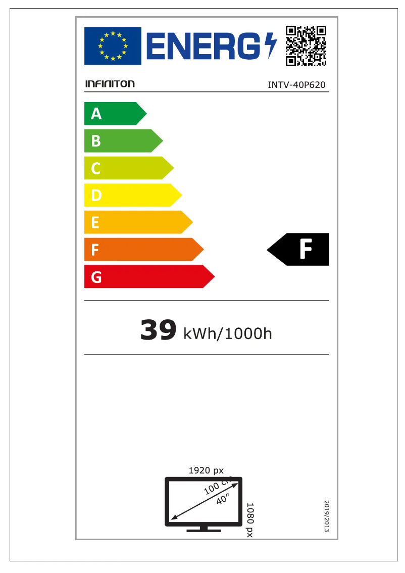 Image de la première page du manuel de l'appareil INTV-40P620