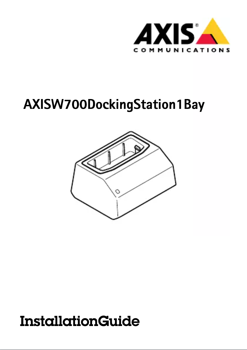 Page 1 de la notice Manuel utilisateur Axis W700