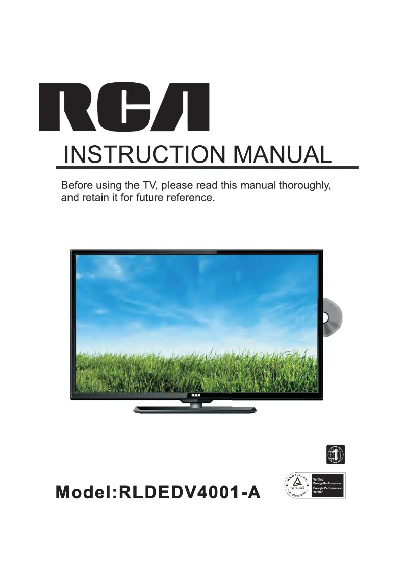 Image de la première page du manuel de l'appareil RLDEDV4001