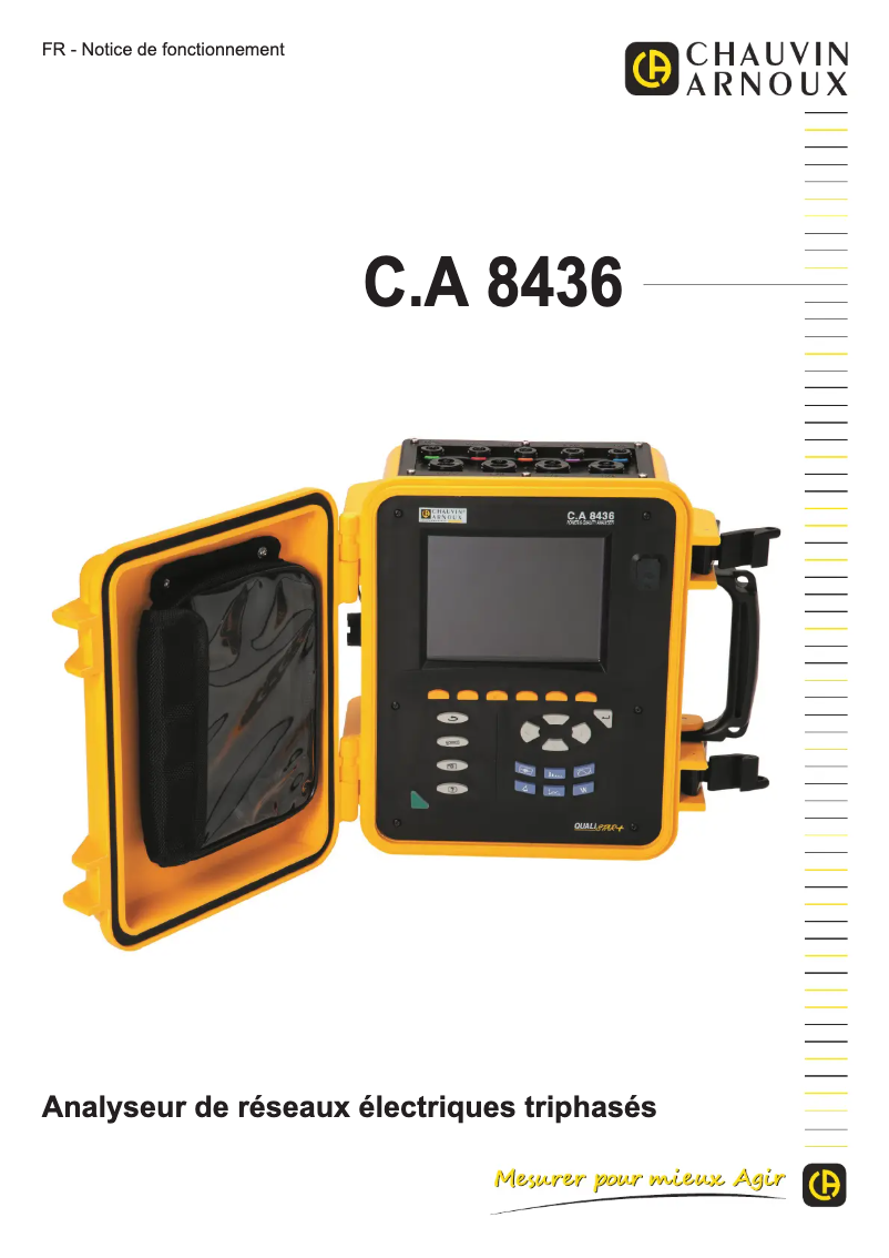Image de la première page du manuel de l'appareil C.A 8436