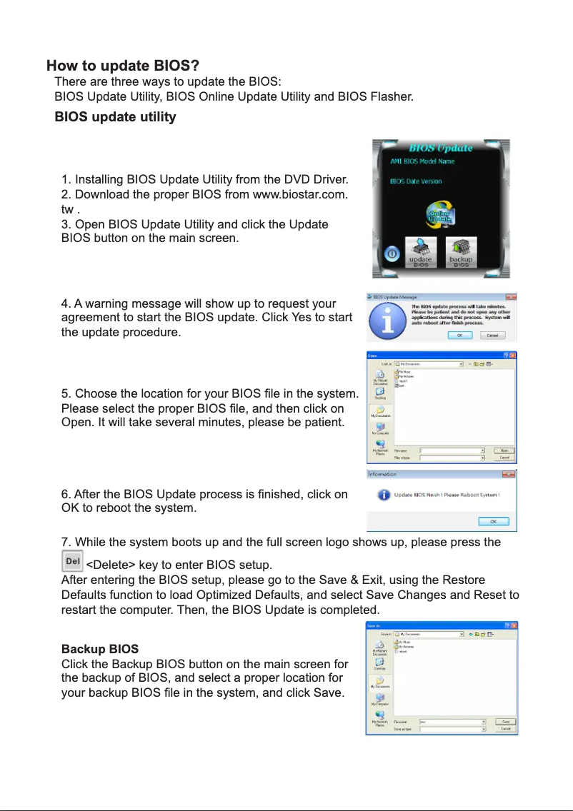 Page 1 de la notice Manuel utilisateur Biostar A5545MX7