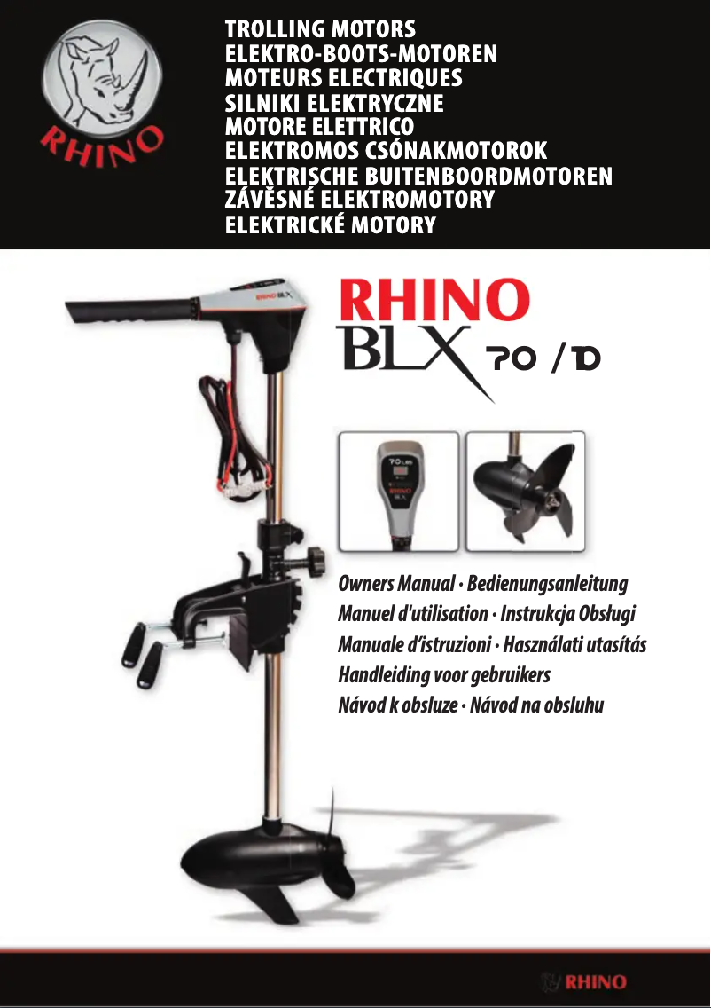 Page n°1 - Manuel utilisateur Rhino BLX 110