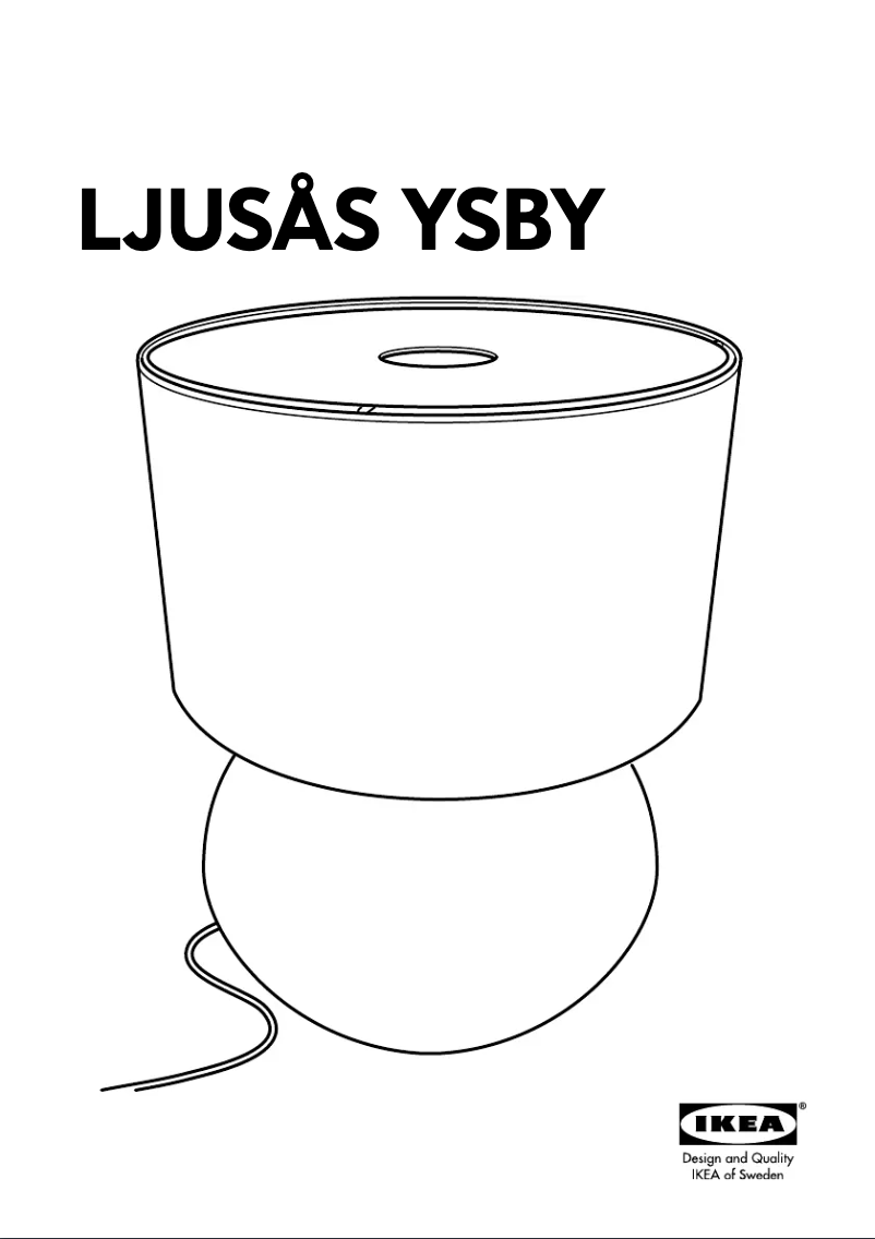 Image de la première page du manuel de l'appareil LJUSAS YSBY