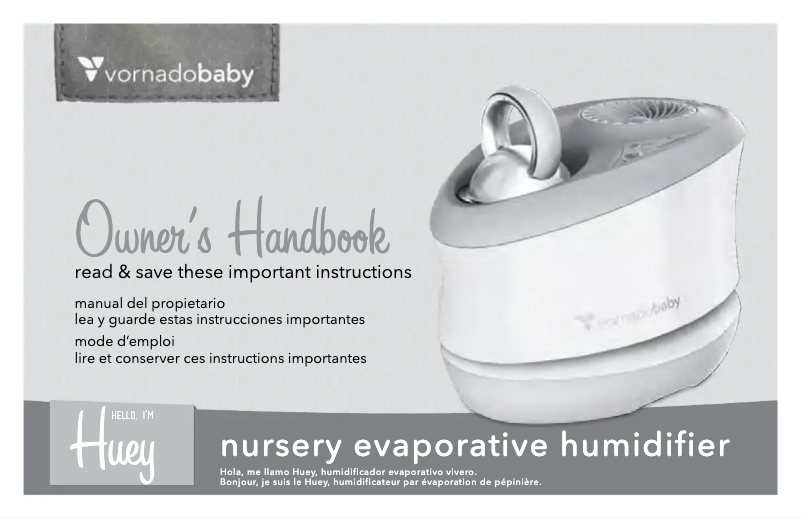 Image de la première page du manuel de l'appareil Huey Nursery