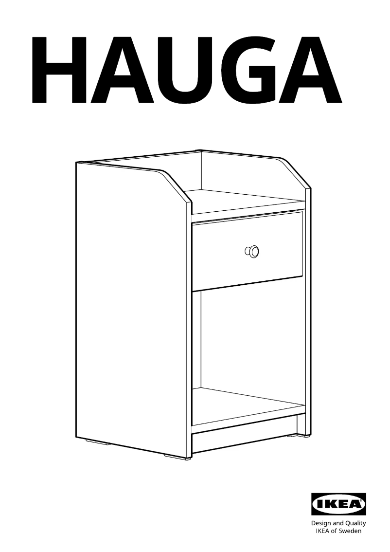 Page 1 de la notice Manuel utilisateur Ikea HAUGA 804.889.64