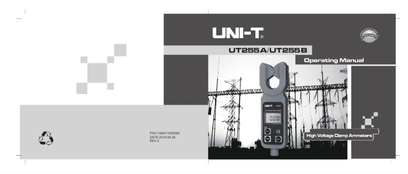 Page n°1 - Manuel utilisateur Uni-T UT255B