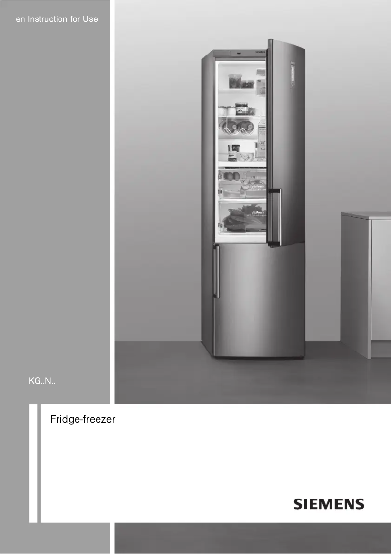 Image de la première page du manuel de l'appareil KG39NAZ22