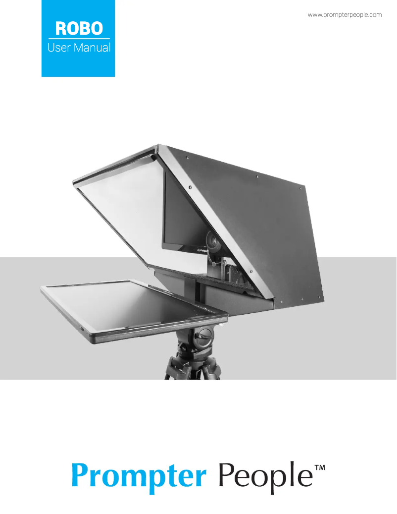 Page n°1 - Manuel utilisateur Prompter People Robo