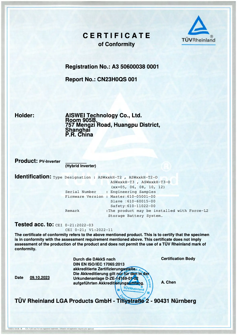 Page 1 de la notice Guide d'installation Solplanet ASW10kH-T2