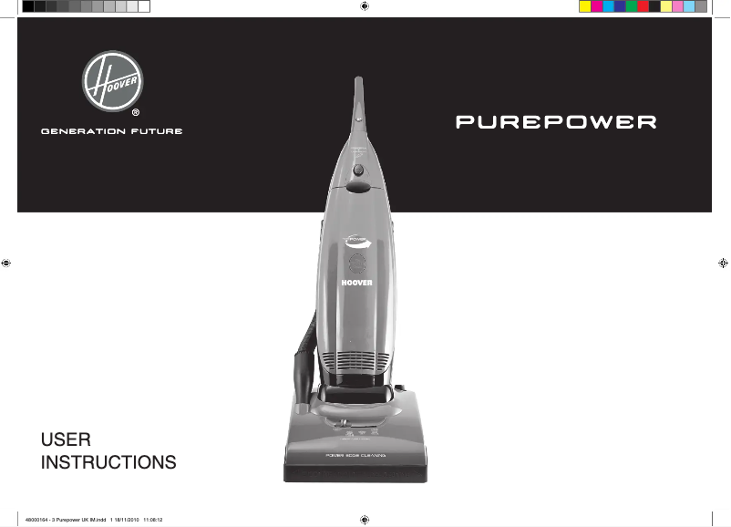 Page n°1 - Manuel utilisateur Hoover Purepower TPP
